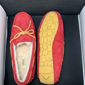 Ugg Australia red Suede Moccasin